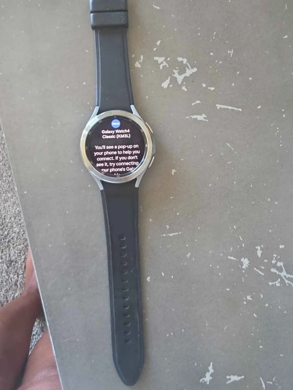 Samsung Galaxy Watch4 Classic Silver with Black Band